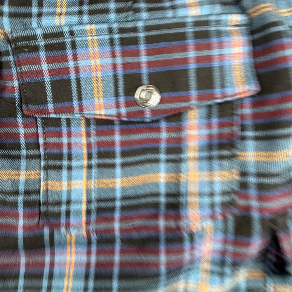 Y2K‎ Plaid Cargo Skirt Juniors 17 Blue Tartan Mini Utility Pockets Grunge Punk - Picture 6 of 11